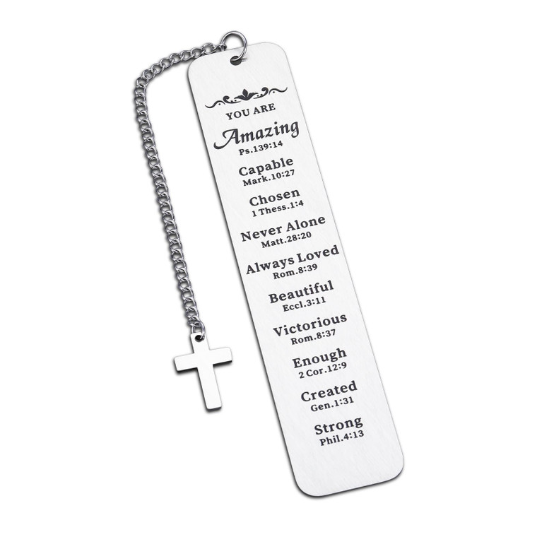 Boy Baptism Gifts, First Communion Gift for Girls, Easter Basket Stuffers for Kids, Bible Bookmark for Women, Top Teenage Boy Gift