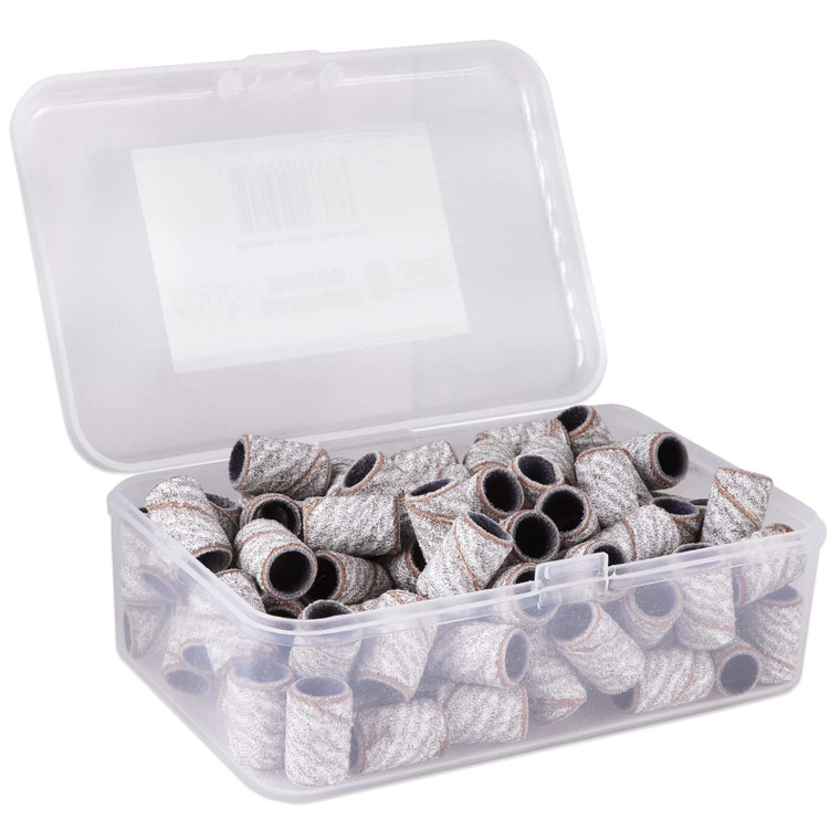 100 Pcs Large Nail Drill Bits Sanding Bands for Nail Drill  Nail File for Acrylic Nail Gel Manicures Pedicure PANA Nail Drill Bits (Sanding Bands Va