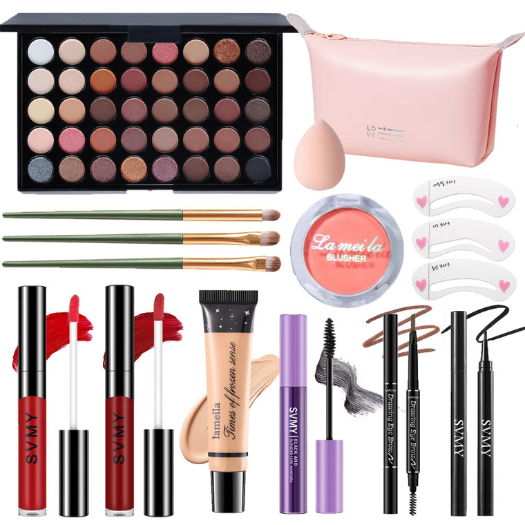 Makeup Set for Women, Makeup Full Kit for Beginners & Professionals, Travel Makeup Set for Teens & Adults, Makeup Gift Set for Girls, Eyeshadow Palet