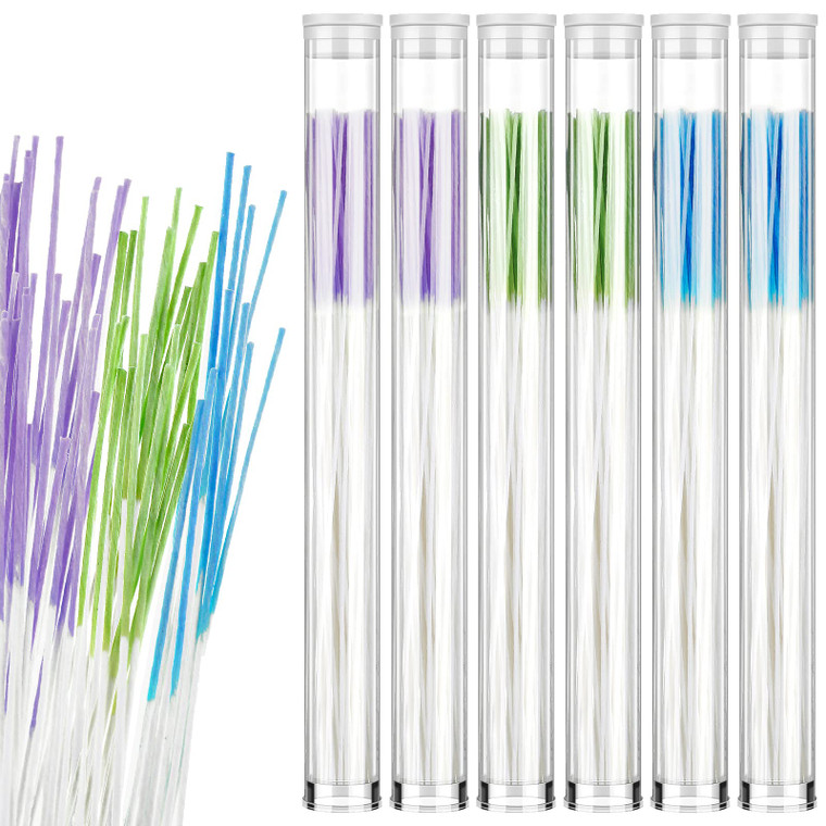 Maitys 360 Pieces Ear Hole Floss Piercing Cleaner Floss Disposable Piercing Aftercare Cleaning Line Ear Hole Care Cleaning Tool for Women Men(Green,