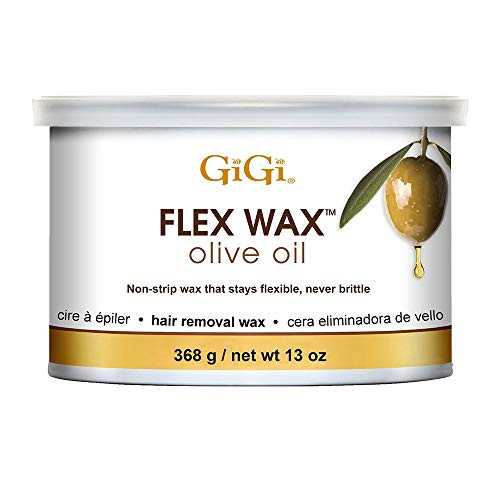 GiGi Olive Oil Flex Soft Wax Hair Removal - Nourishing & Flexible Wax for Smooth Skin, 13oz