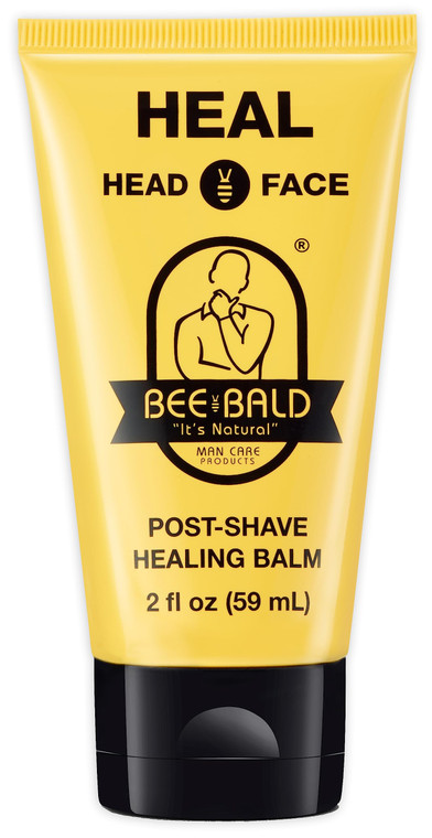 Bee Bald HEAL Aftershave for Men Healing Balm, Immediately Calms & Soothes Damaged Skin, Treats Bumps, Redness, Razor Burn & Other Shaving Irritation