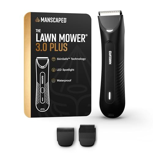 MANSCAPED® The Lawn Mower® 3.0 Plus Groin & Body Hair Trimmer  Updated SkinSafe® Trimmer Blade, Waterproof Wet/Dry Groomer, USB-C Rechargeable, Men