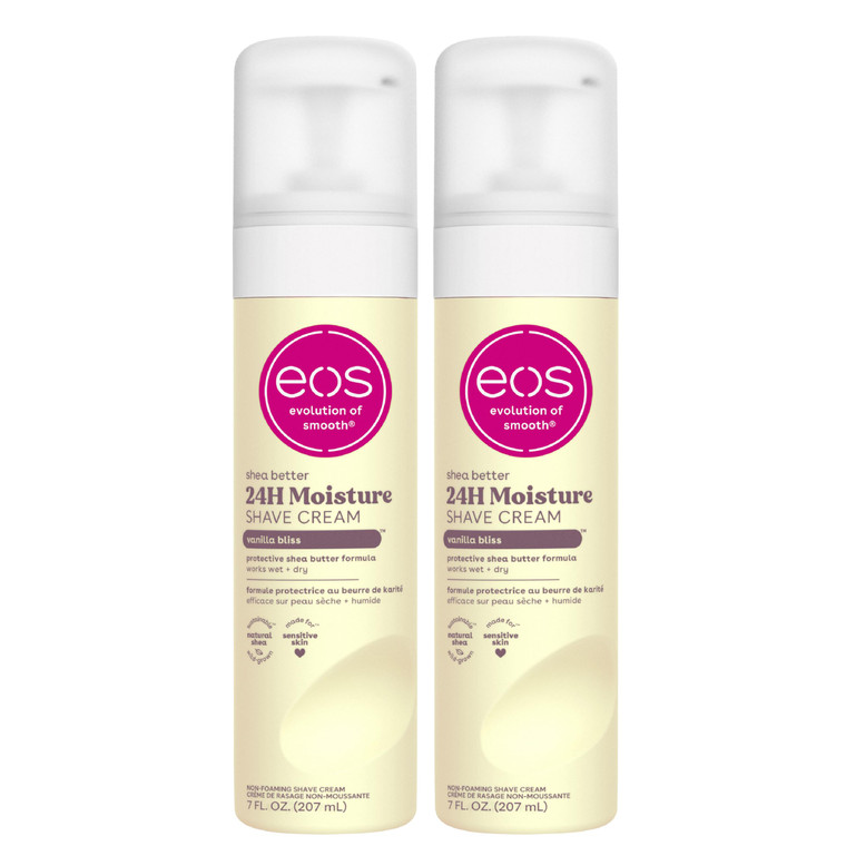 eos Shea Better Shave Cream- Vanilla Bliss, Shea Butter, Aloe Vera, Moisturizing, Shaving Cream for Women, eos Shave Cream, 7 fl oz, 2-Pack