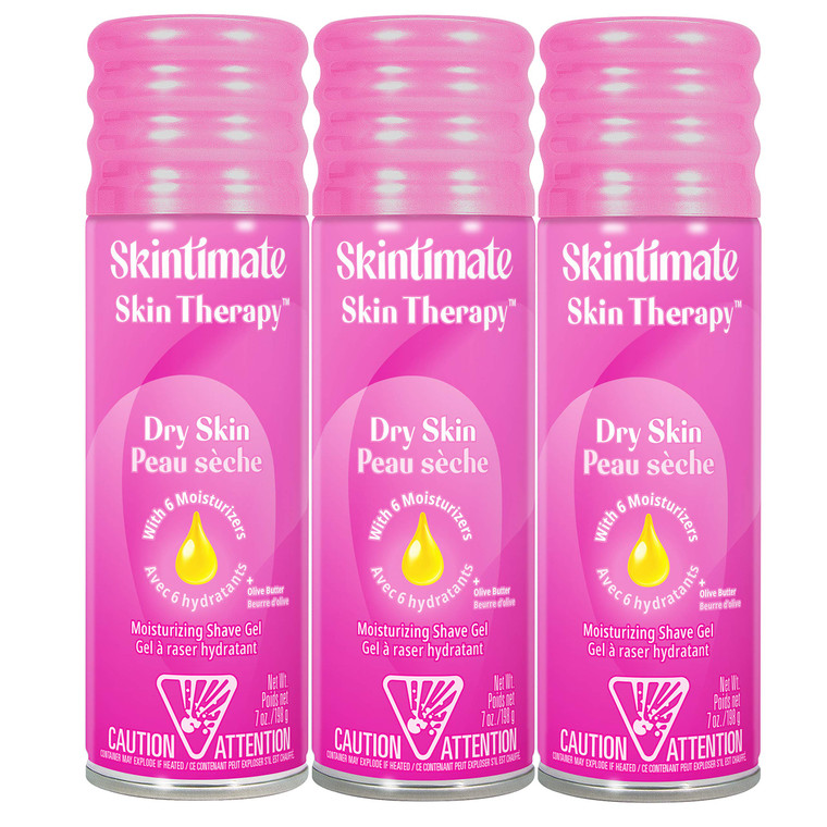 Skintimate Skin Therapy Dry Skin Shave Gel for Women, 3 Pack | Skintimate Shaving Cream for Women, Womens Shaving Cream, Shaving Foam, Womens Shave G