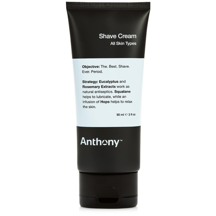 Anthony Shaving Cream Mens Sensitive Skin: Squalane, Eucalyptus, Spearmint and Rosemary Extracts, Help Soothe, Refresh, Cool, and Condition Your Skin