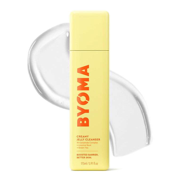 BYOMA Creamy Jelly Cleanser - Hydrating Facial Cleanser for Skin Barrier Repair -Tri-Ceramide Face Wash for Sensitive Skin & All Skin Types - Gently