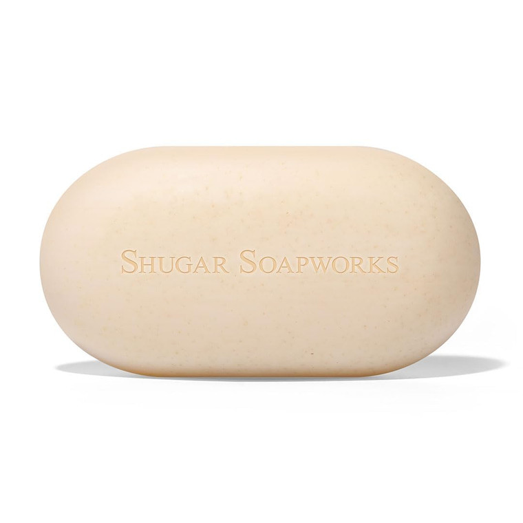 Shugar Soapworks Oatmeal & Lemon Verbena 5 oz Beauty Bar Soap | Plant-Based Vegan Formula | Sulfate & Paraben Free | Gentle Exfoliating Cleanser with