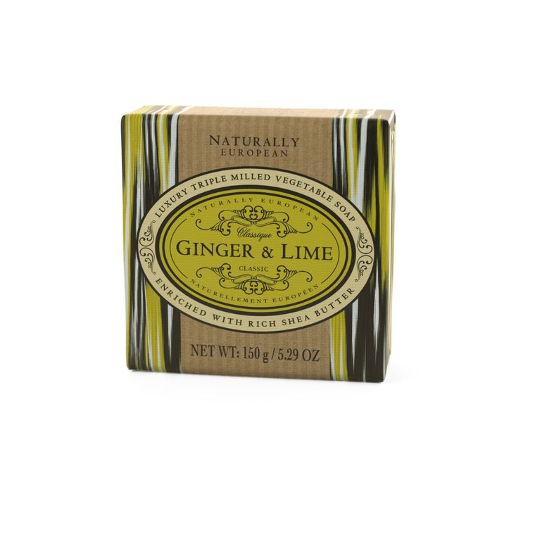 Naturally European Fragrance by Somerset Ginger & lime soap bar by somerset, 5.29 Fl Oz