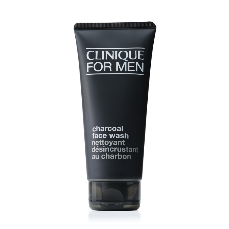 Clinique For Men Charcoal Face Wash With Glycerin | Detoxifying Gel Facial Cleanser | For All Skin Types | Unclogs Pores | Purifies + Refines, 6.7 Fl