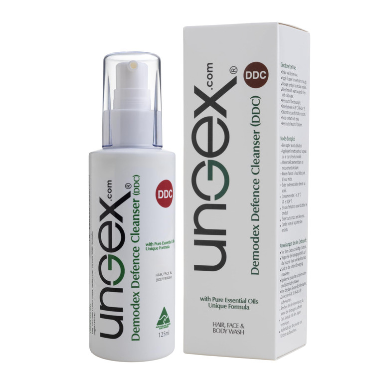 Ungex Demodex Defence Cleanser | Face, Scalp and Body Wash | Herbal Based | DDC