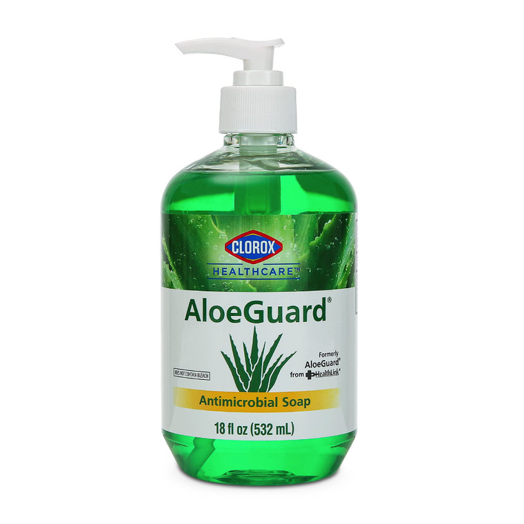 Clorox Healthcare AloeGuard Antimicrobial Liquid Hand Soap with Pump, Gentle and Moisturizing Hand Soap Bottle with Aloe Vera - Handwash for Healthca
