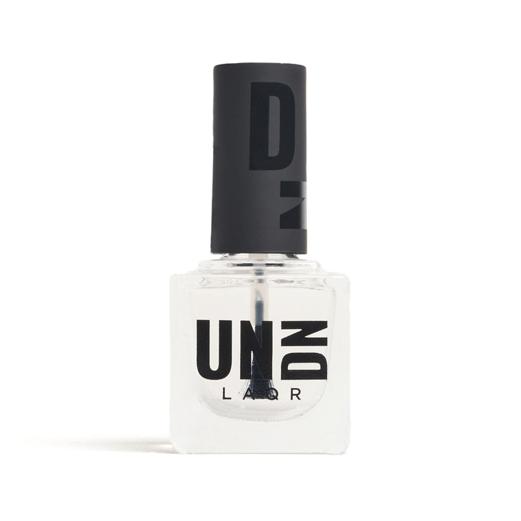 UNDN Vegan Nail Polish - Gloss Top and Bottom Coat - Clear Base Coat and Top Coat Nail Polish - Long Lasting, Cruelty Free Fingernail Polish - 0.5 oz