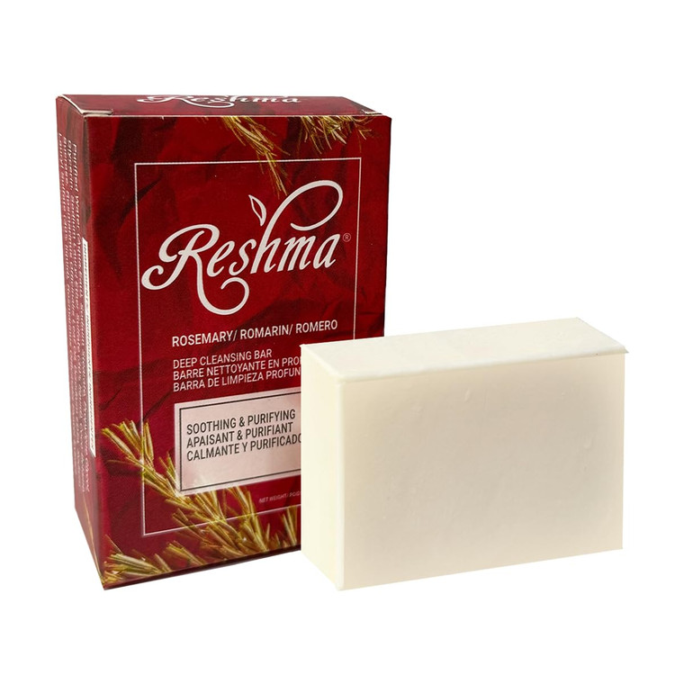 Reshma Beauty Rosemary Soap, Infused with Rosemary Oil and Olive Oil, Anti-Aging Face & Body Soap Bar, Suitable for Normal to Dry Skin, Calming and R