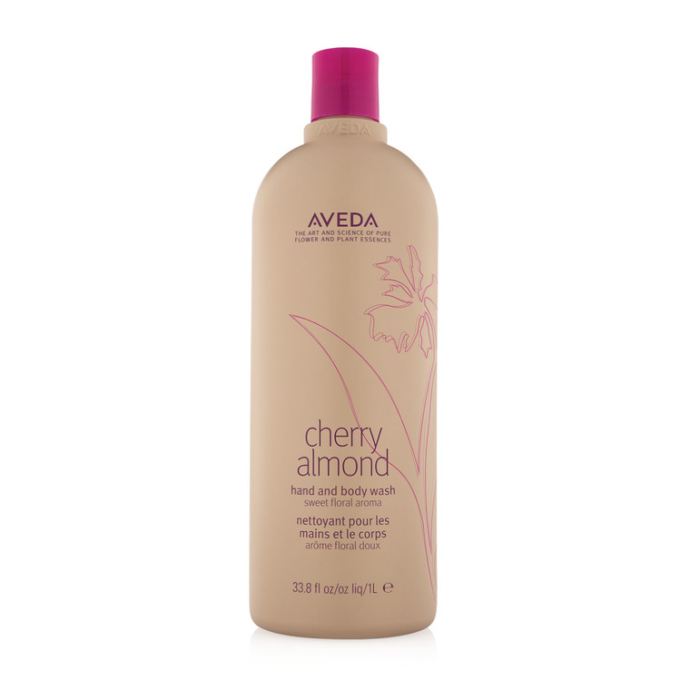 Aveda Cherry Almond Hand & Body Wash |with Sweet Almond Oil, Cherry Blossom Extract | Sweet Floral Aroma of Tonka Bean, Certified Organic Orange, Yla