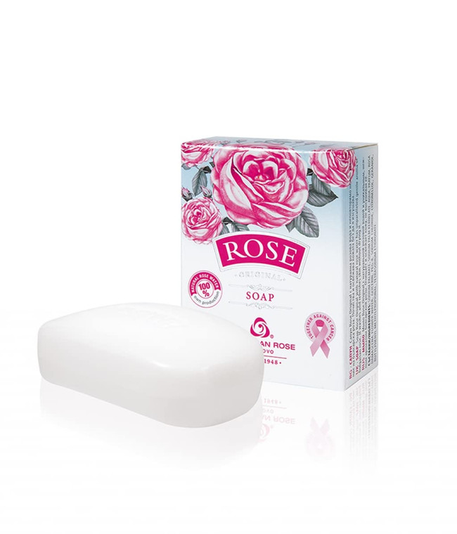 Bulgarian Rose Body Soap with Natural Rose Oil and Water, Moisturizing for Gentle Soft Skin, Cleansiing and Nourishing, Hydrating all skin types