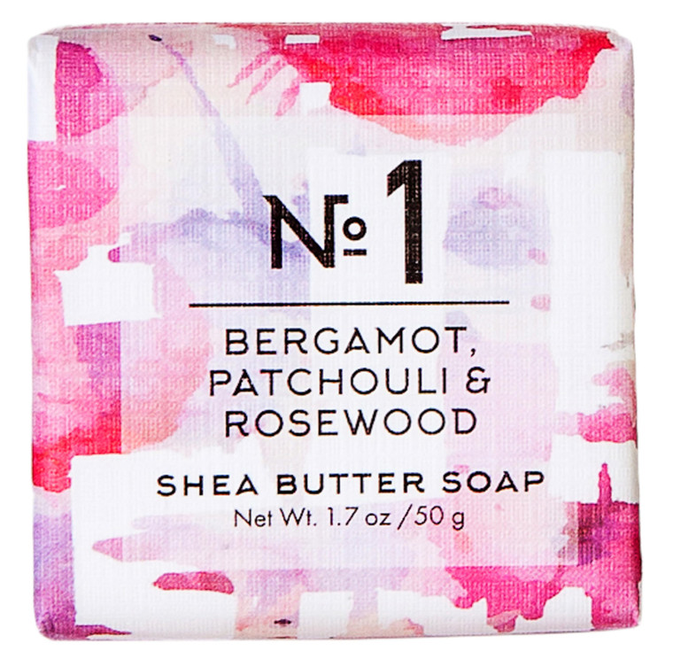 Via Mercato Travel Sized Italian Soap Bar (50g) - No. 1 Bergamot, Patchouli and Rosewood