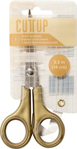 American Crafts Cutup Fine Tip Craft Scissors 5.5"-Gold