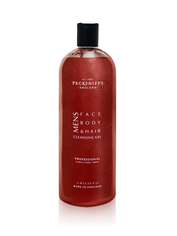 Pecksniff's Mens 1L 3-In-1 Cleansing Gel Professional