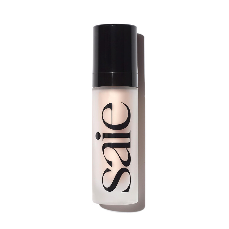 Saie Glowy Super Gel - Hydrating Makeup Primer and Illuminating Glow Serum Enriched with Vitamin C and Squalane Oil - All-Over Liquid Highlighter Mak