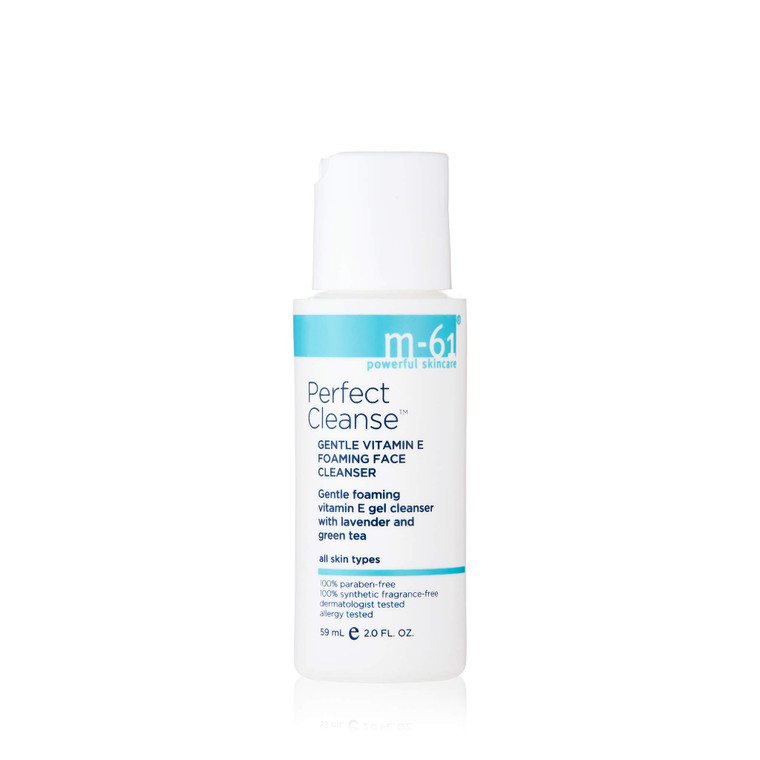 m-61 Perfect Cleanse | Daily Gentle, Foaming Gel Cleanser With Vitamin E, Lavender, Green Tea. For All Skin Types. Dermatologist and Allergy Tested,