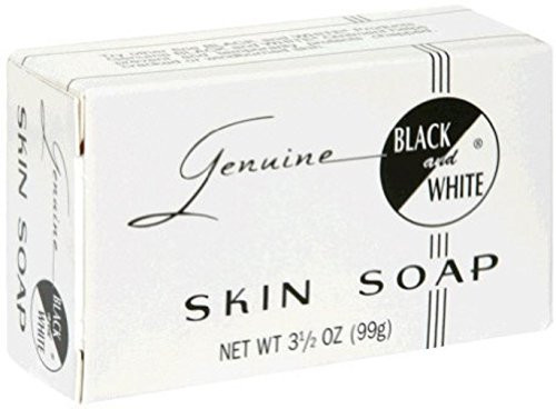 Black and White Skin Soap Bar 3.5 oz (Pack of 10)
