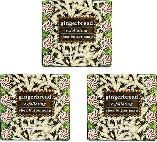 Greenwich Bay Exfoliating Spa Soap, Shea Butter, and Cocoa Butter. Blended with Loofah and Apricot Seed, No Parabens, No Sulfates 6.35 Oz. (3 Pack) 
