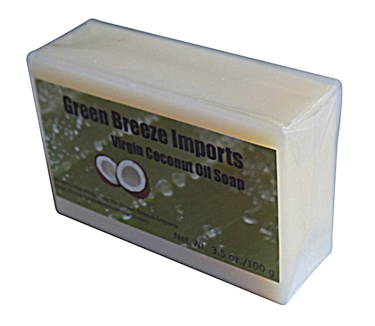 Green Breeze Imports Natural Mild Lavender Virgin Coconut Oil Soap (4-pack)
