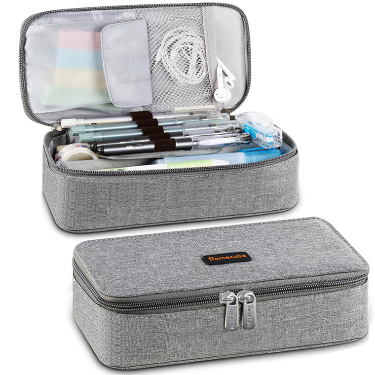 Homecube Large Capacity Pencil Case Oxford Cloth Bag Storage Pouch Marker Pen Pencil Cute Stationery Organizer Bag Holder with Zipper for Middle High