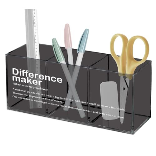 URLLUAE But Did You Document It Acrylic Pen Pencil Holder Organizer for Office Desk Accessories, Funny Office Gifts Pen Holder for Desk, Human Resour