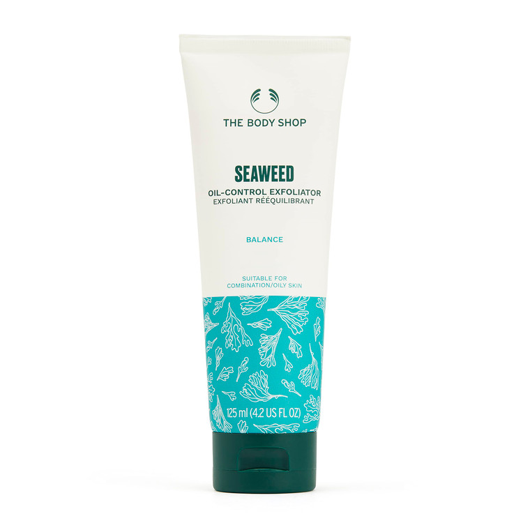 The Body Shop Seaweed Exfoliating Cleanser, For Oily and Combination Skin, Vegan, 4.2 Fl Oz