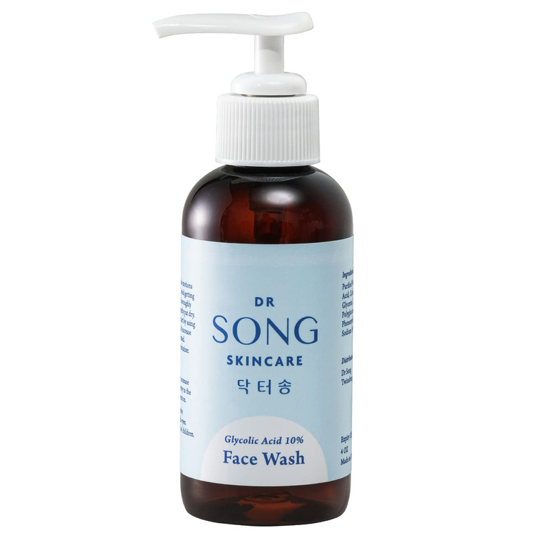 Korean Skin Care - Dr Song Glycolic Acid Face Wash - Exfoliating Face Wash with 10% Glycolic Acid, AHA for Anti Aging, Acne and Wrinkles Korean Beaut