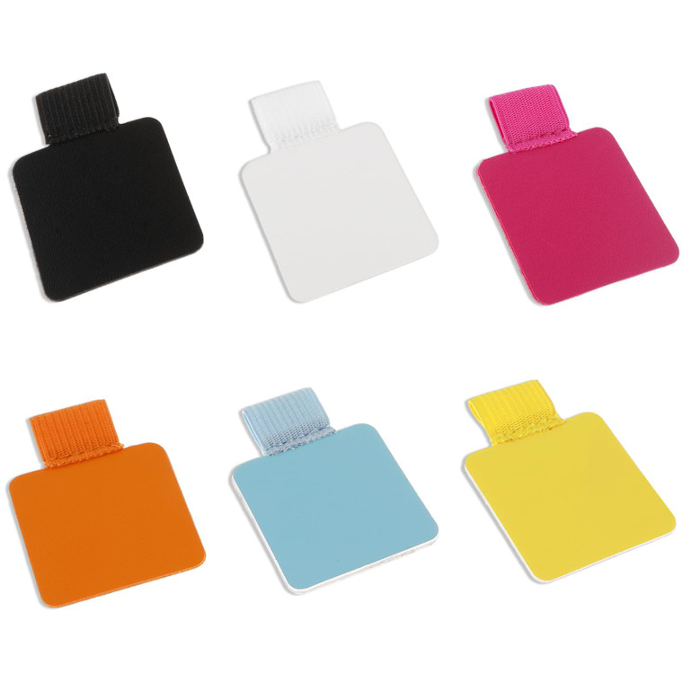 Kifmurase 6 Pack Notebook Pen Loop Holder Set, Multicolor Imitation Leather Self-Adhesive Pencil Holders Loop, Pen Holder Elastic Design for Notebook