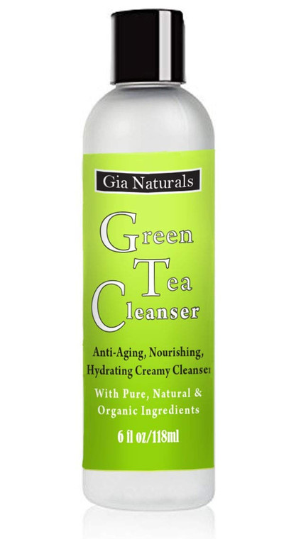 Gia Naturals Green Tea Cleanser with pure, natural and organic ingredients.