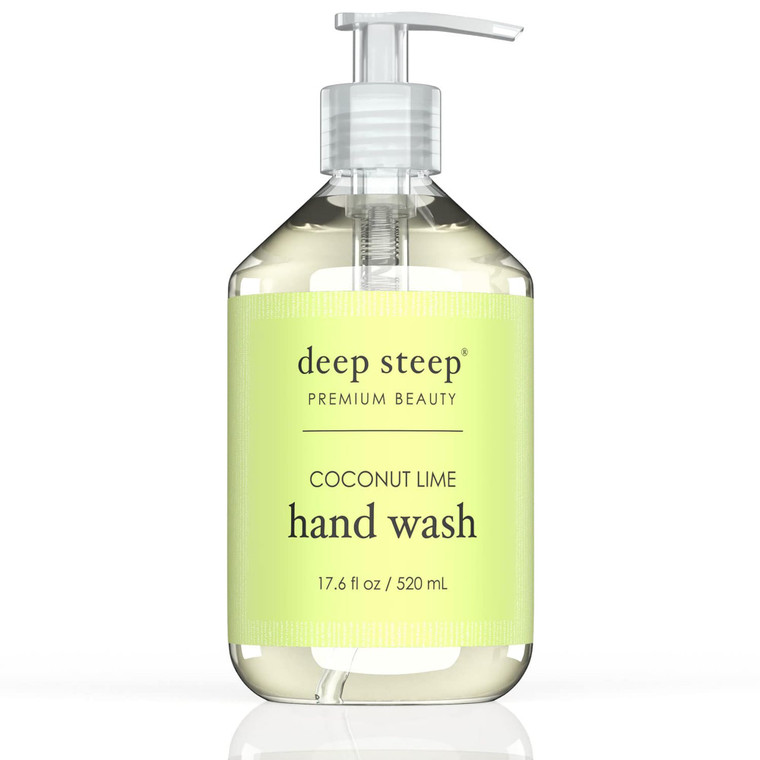 Deep Steep Argan Oil Liquid Hand Wash, Coconut Lime, 17.6 Fluid Ounce