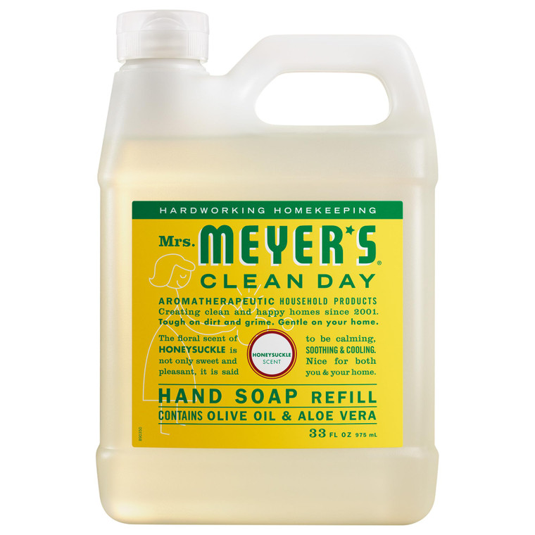 Mrs. Meyer's Clean Day Liquid Hand Soap Refill, Honeysuckle, 33 Oz