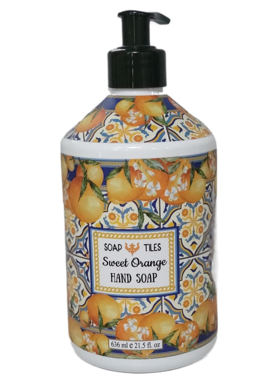 Hand Soap Collection 21.5 FL OZ Each, lavender, lemon Verbena, Sweet Orange, Lavender Rosemary, Lemon Sage, Amber Rose And Lavender Sage (Sweet Orang