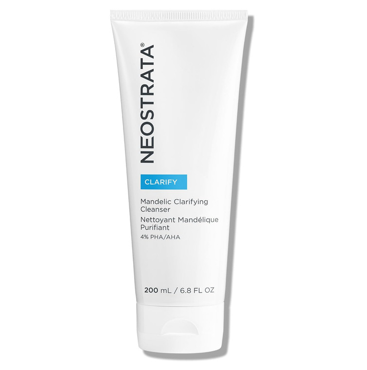 NEOSTRATA Mandelic Clarifying Cleanser Gel Facial Wash for Oily Skin with Salicylic Acid Soap-Free Fragrance-Free, 6.8 Fl Oz (Pack of 1)