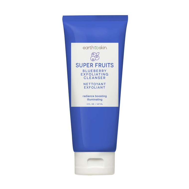 Super Fruits Blueberry Exfoliating Cleanser Earth To Skin (5.0 Fl Oz)