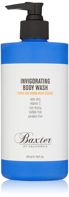 Baxter of California Invigorating Body Wash for Men | Citrus and Herbal Musk Essence | All Skin Types | 16 oz