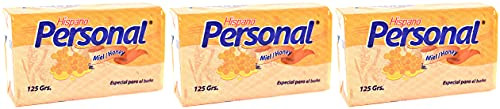 3 Hispano Personal Honey Miel Bar Soap 125g 4.4 oz each Great Dominica Soap Bars