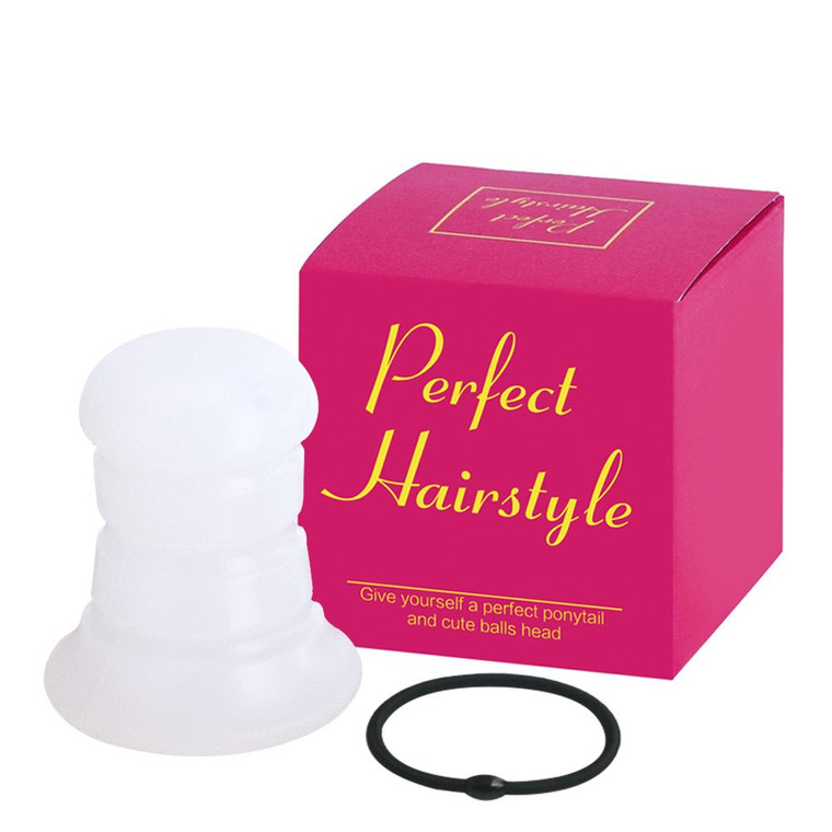 VANOW Ponytail Holders, Ponytail Volume Enhancer, Crystal Transparent Filled Hair Accessory, Fashion Hair Bun Maker, Magic Hair Styling Tool for Wome