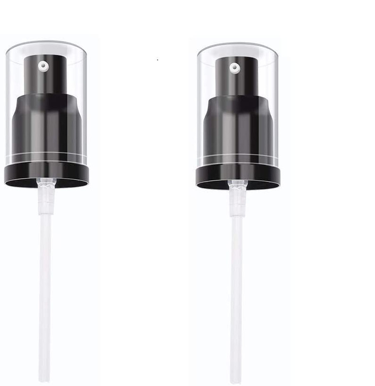 2PCS Replacement Press Cover Air Pump for Maybelline Fit Me Matte + Poreless Liquid Foundation Makeup Base (Black)