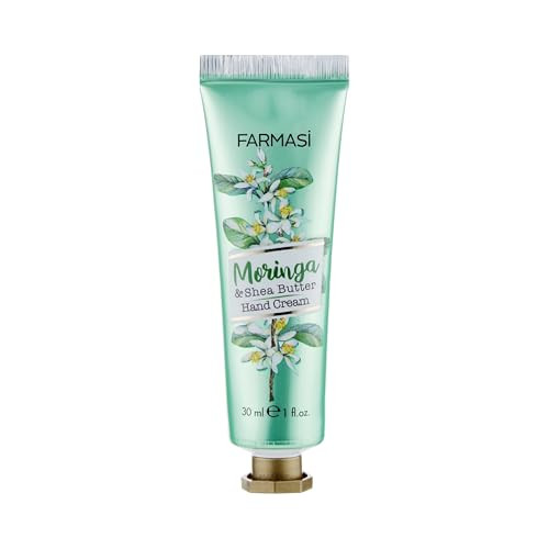 FARMASi Hand Cream with Shea Butter, Intensive Moisturizing Hand Lotion for Dry Hands, Lightweight Fast-Absorbing Formula, Daily Hydration Care, Trav