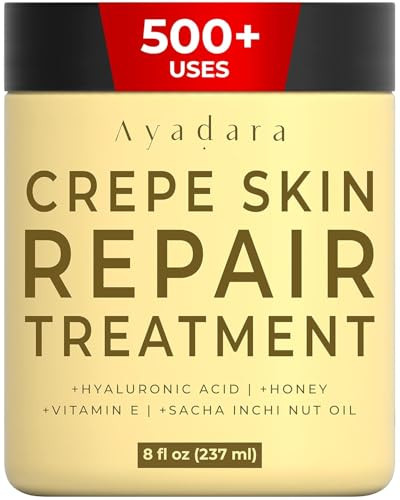AYADARA Crepey Skin Repair cream 8oz, Firming Lotion for Loose Skin, Crepe Corrector Collagen Cream for Body Tightening, Wrinkle Cream for Face, Neck