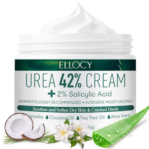 Urea cream 40 perent for feet: Maximum Strength Urea lotion -For Callus and Cracked Heels Treatment-Rough Thick Skin for foot- Crema 5.29 oz.(150g)