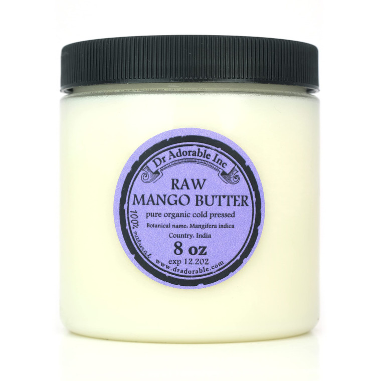 Dr Adorable - 8 oz - Mango Butter - Pure Natural Premium Organic Raw