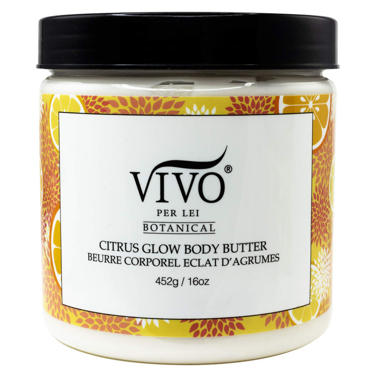 Vivo Per Lei Vitamin C Body Butter - Hydrating Body Cream with Shea Butter - Anti-Aging Body Butter Cream For Smooth, Soft Skin - Non-Greasy Cream wi