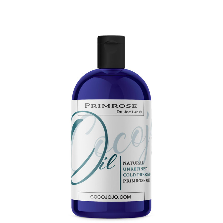 Dr Joe Lab Evening Primrose Oil 16 oz Pure Natural Cold Pressed Unrefined Extra Virgin Evening Primrose Seed Oil - for Hair Skin Body Nail and Beard
