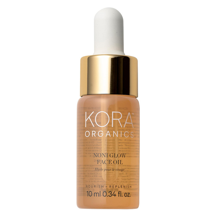 KORA Organics Noni Glow Hydrating Face Oil with Rosehip, Gua Sha Oil, Certified Organic, Cruelty Free, 0.34 fl oz